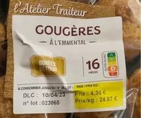 Mängden socker i Gougeres