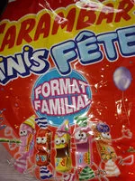 Mängden socker i Carambar minis fête