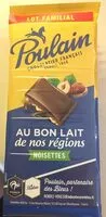 Mängden socker i Chocolat au lait noisettes