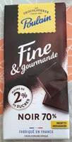 Mängden socker i Fine & Gourmande Noir 70%