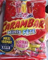 Mängden socker i Carambar minis fête