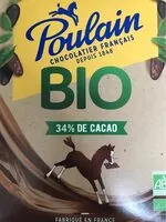 Mängden socker i Poulain Bio 34 % de cacao