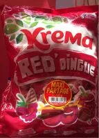 Mängden socker i Krema red dingue