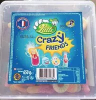 Mängden socker i Bonbons Crazy Friends