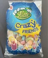 Mängden socker i Crazy friends bonbons