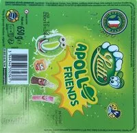 Mängden socker i Apollo friends