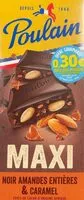 Mängden socker i Maxi Noir Amendes Entières & Caramel