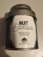 Mängden socker i Thé blanc parfumé fleur d'oranger Nuit exotique