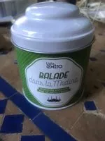 Mängden socker i Thé vert me the balade dans la medina