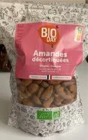 Mängden socker i Amandes décortiquées