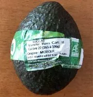 Mängden socker i Avocat bio mexique