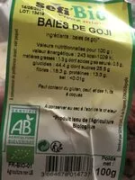 Mängden socker i Baies de goji