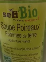 Mängden socker i Soupe poireaux pommes de terre