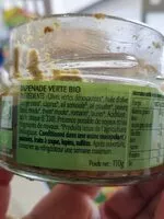 Mängden socker i Tapenade verte bio