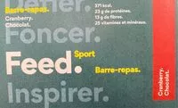Mängden socker i Barre hyperproteinee cranberry et chocolat