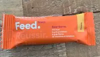 Mängden socker i Feed. Snack raw-barre Banane