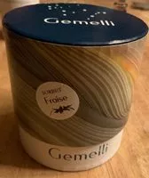 Mängden socker i Sorbet Fraise