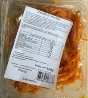 Mängden socker i Carottes râpées