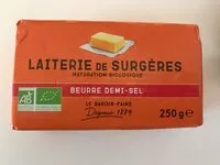 Mängden socker i Laiterie de surgères