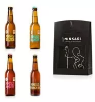 Mängden socker i 4 x 33cl - Coffret cadeau Ninkasi Classique n°1 : Ninkasi Blonde, Ninkasi Blanche, Ninkasi Ambrée et Ninkasi French IPA