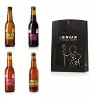 Mängden socker i 4 x 33cl - Coffret cadeau Ninkasi Classique n°2 : Ninkasi Blonde, Ninkasi Ambrée, Ninkasi French IPA et Ninkasi Noire