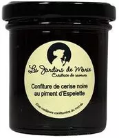 Mängden socker i Confiture de cerise noire au piment d'Espelette - Les Jardins de Marie - Meilleure confiturière de Monde - pot