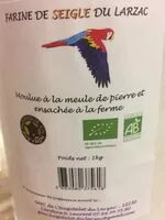 Mängden socker i Farine de seigle bio du larzac
