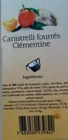 Mängden socker i Canistrelli fourrés clémentine