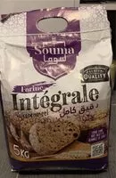 Mängden socker i Farine integrale