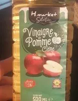 Mängden socker i Vinaigre de pomme cidre bio