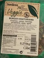 Mängden socker i Hamburguesa vegetariana