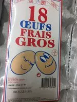 Mängden socker i 18 œufs frais gros