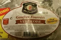 Mängden socker i Gaufres fourrées vergeoise