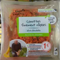 Mängden socker i Carottes finement râpées ail et ciboulette