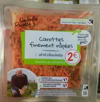 Mängden socker i Carottes finement râpées ail et ciboulette