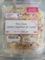 Mängden socker i Trio choux, jambon supérieur et comté