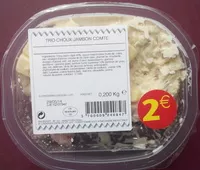 Mängden socker i Trio choux jambon comté