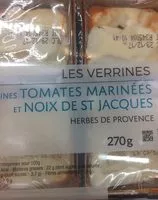 Mängden socker i Verrines tomates marinées & noix de St Jaques
