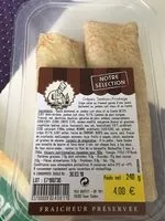 Mängden socker i Crepe jambon fromage traiteur