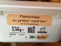 Mängden socker i Piémontaise au jambon superieur et sa mayonnaise