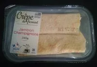 Mängden socker i Crêpe de froment