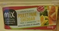 Mängden socker i Salade & Penne Poulet pané Cheddar Oeuf Crudités