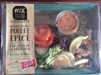 Mängden socker i Salades Mezze Poulet Epicé + Daim