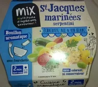 Mängden socker i St Jacques marinées serpentini