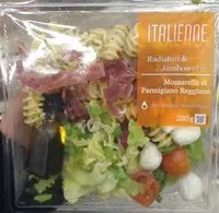 Mängden socker i Italienne radiatori & jambon cru