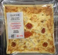 Mängden socker i Quiche Jambon Tomate cerise