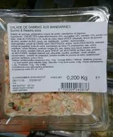 Mängden socker i Salade de gambas aux mandarines