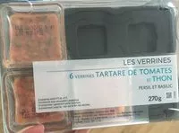 Mängden socker i 6 verrines tartare de tomates et thon