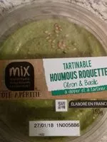 Mängden socker i Houmous roquette