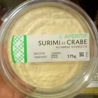 Mängden socker i Surimi et Crabe au Piment d'Espelette